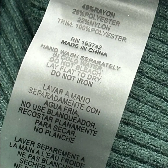 Sioni Green Embellished Sleeve Sweater - Picture 6 of 13